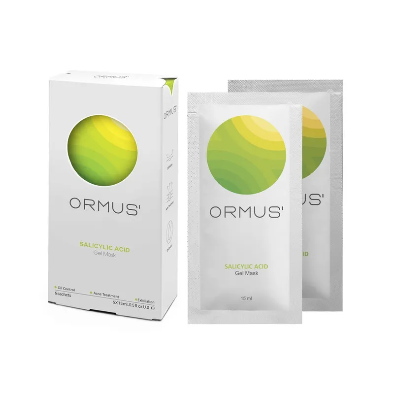 ژل ماسک صورت و گردن اورموس مدل سالیسیلیک اسید حجم 15ml بسته 6 عددی با خاصیت لایهبرداری، کاهش چربی، ماتکنندگی، ضد جوش، ضد آکنه و ضد پیری، مناسب انواع پوست و استفاده خانمها و آقایان - تصویر 2