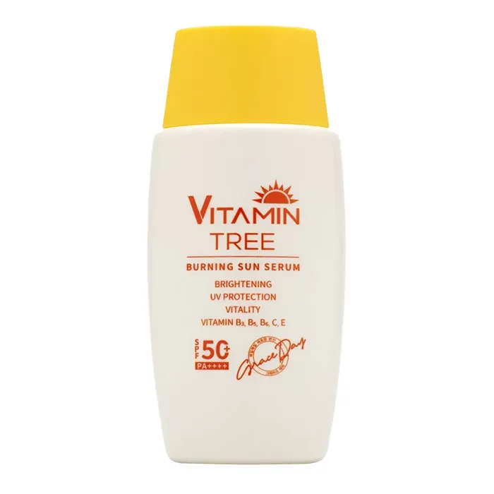 سرم ضد آفتاب بدون رنگ گریس دی SPF 50 مدل VITAMIN TREE مناسب برای انواع پوست حجم 50 میلیلیتر
