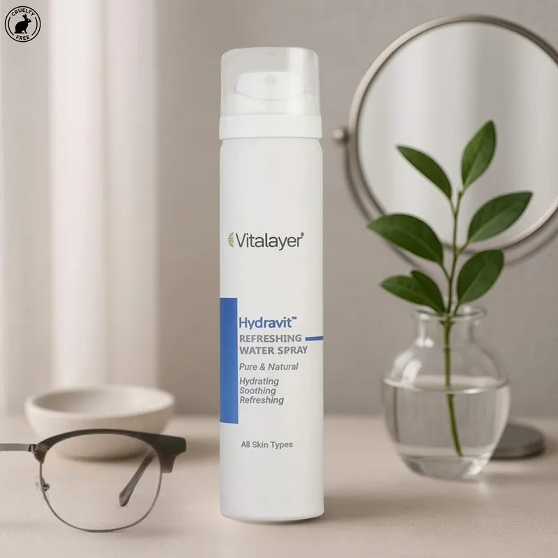 اسپری آبرسان صورت و بدن ویتالیر مدل Hydravit مناسب برای انواع پوست حجم 75 میلی لیتر - تصویر 2