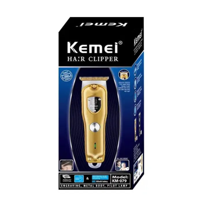 ماشین اصلاح موی صورت کیمی مدل KM-079 با تیغه کربن استیل، باتری 600 میلیآمپر، 4 شانه تنظیم طول 1 تا 4 میلیمتر، استفاده خشک و مرطوب و شارژدهی 100 دقیقه - تصویر 3