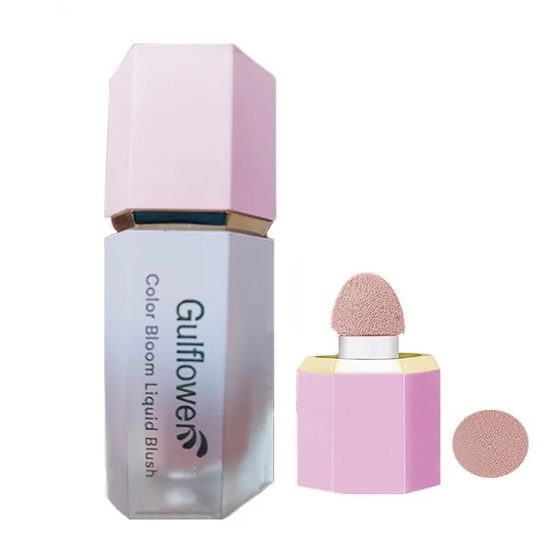 رژگونه مایع گل فلاور مدل پددار شماره 03 - تصویر 2