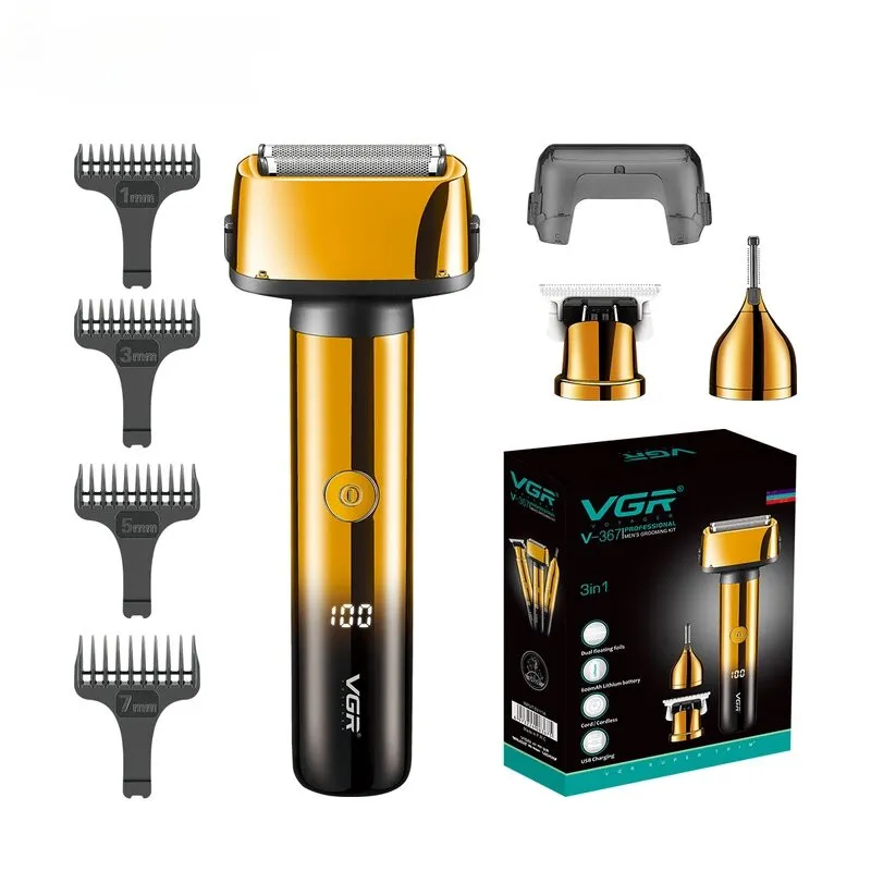 ماشین اصلاح موی سر و صورت وی جی ار مدل V-367 - تصویر 4