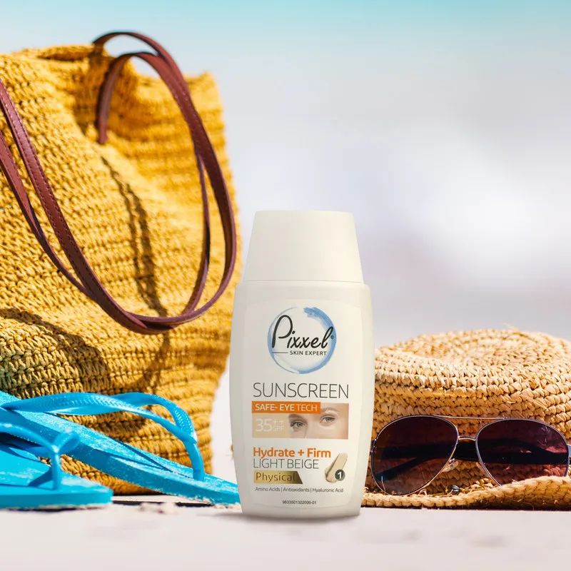 کرم ضدآفتاب رنگی دور چشم و صورت پیکسل SPF35 مدل Physical، حاوی محافظ UVA ،++PA و UVB، ضد پیری، مرطوب‌کننده، مناسب انواع پوست حجم 50 میلی‌لیتر - تصویر 4