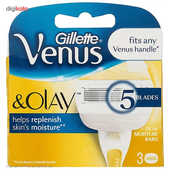 تیغ یدک ژیلت مدل Venus And Olay بسته 3 عددی - تصویر 2
