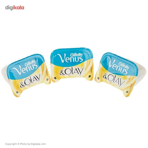 تیغ یدک ژیلت مدل Venus And Olay بسته 3 عددی - تصویر 3