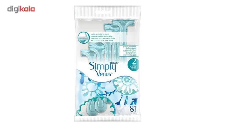 خود تراش ژیلت مدل 2 Simply Venus بسته 4 عددی - تصویر 2