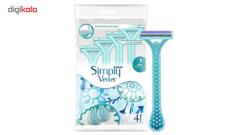 خود تراش ژیلت مدل 2 Simply Venus بسته 4 عددی - تصویر 5