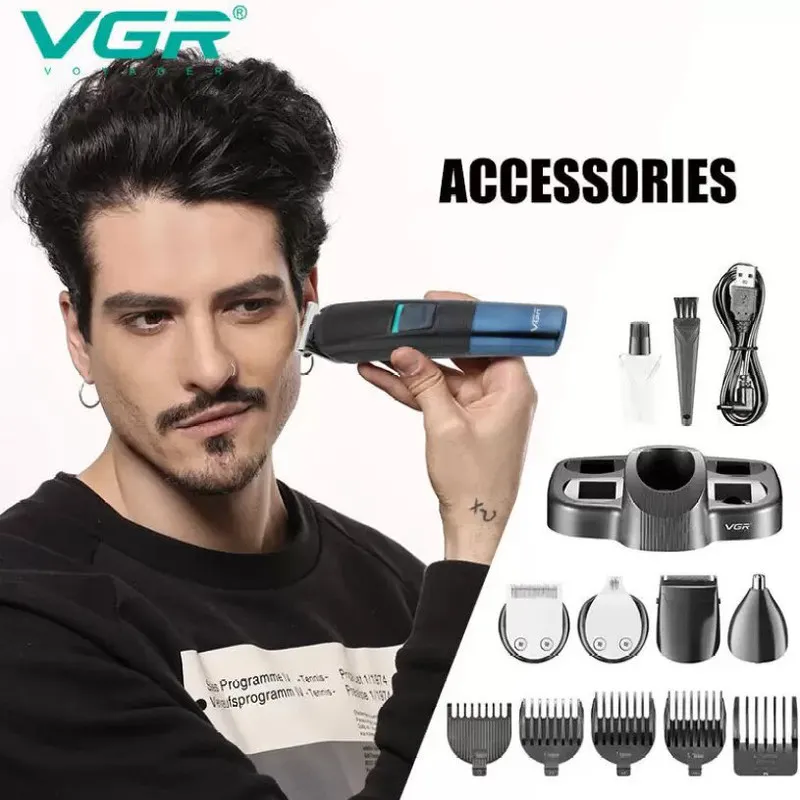 ماشین اصلاح موی سر و صورت وی جی ار مدل V-108 - تصویر 3