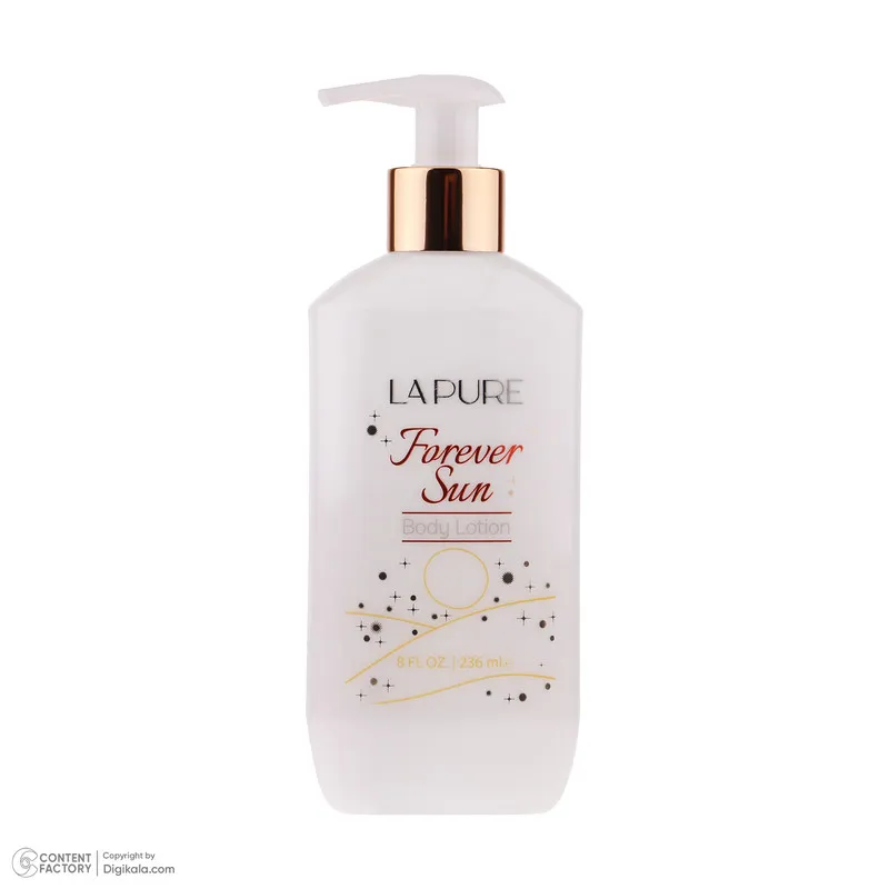 لوسیون بدن کرمی لپیور مدل Forever Sun حجم 236 میلیلیتر مناسب بانوان، مرطوبکننده و ضد خشکی پوست با ترکیبات گلیسیرین، آلانتوئین و پارافین مایع، جذب سریع و رایحه ماندگار - تصویر 3