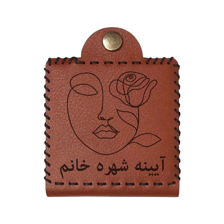 آینه جیبی مدل  اسم شهره طرح گل