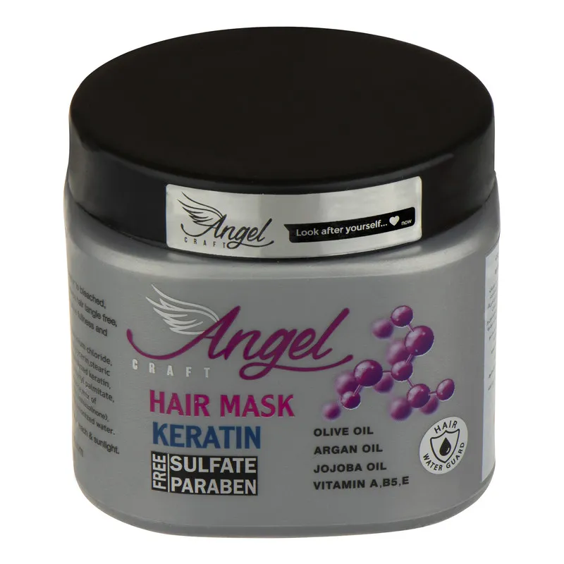 ماسک مو انجل کرفت مدل KERATIN FREE SULFATE حجم 500 میلی لیتر - تصویر 2