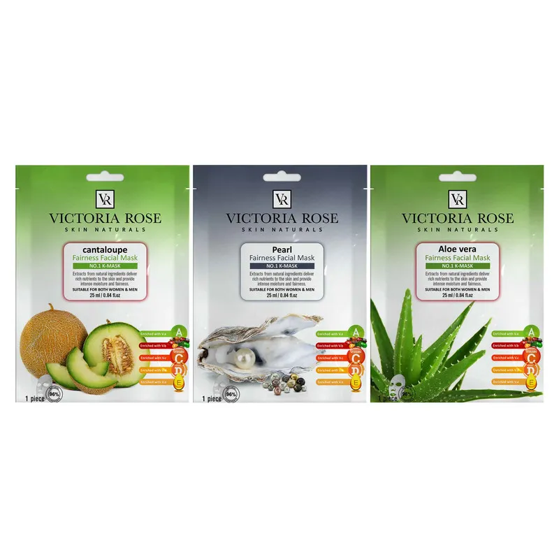 ماسک صورت ویکتوریا رز مدل ترمیم کننده حجم 25 میلی لیتر بسته 3 عددی - تصویر 2