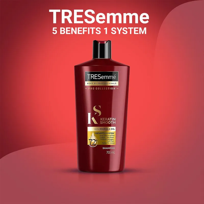 شامپو تقویت کننده و ترمیم کننده مو ترزمی مدل  KERATIN SMOOTH حجم 700 میلی لیتر - تصویر 2