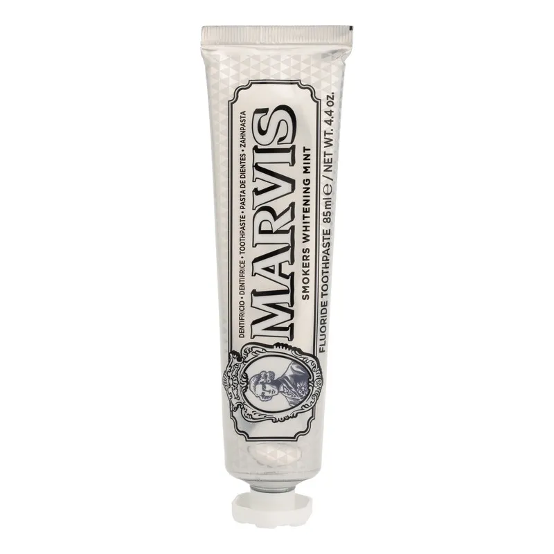خمیر دندان سفید کننده مارویس مدل Smokers Whitening Mint حجم 85 میلی لیتر