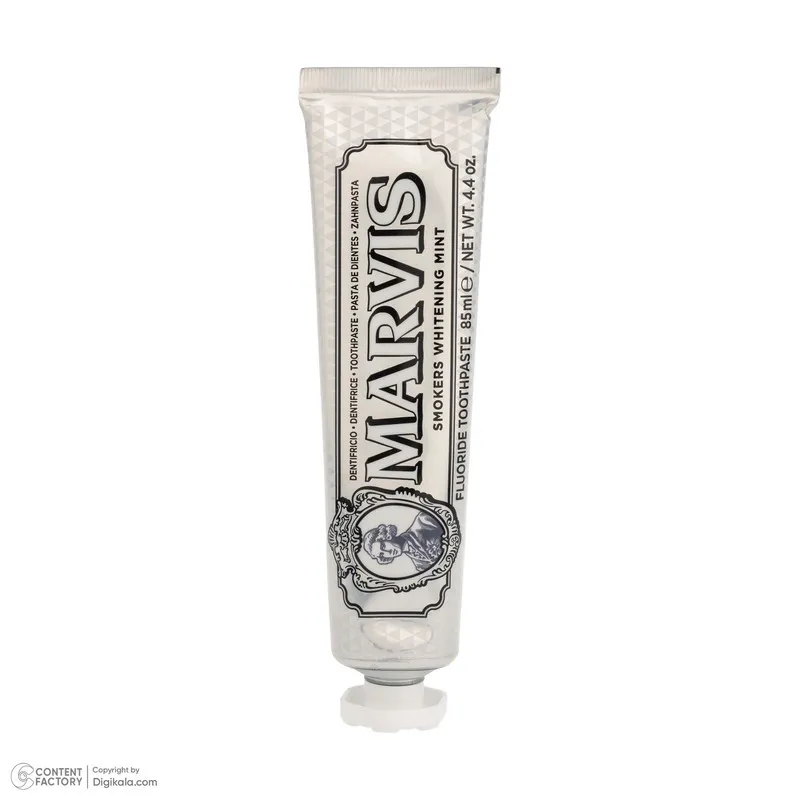 خمیر دندان سفید کننده مارویس مدل Smokers Whitening Mint حجم 85 میلی لیتر - تصویر 4