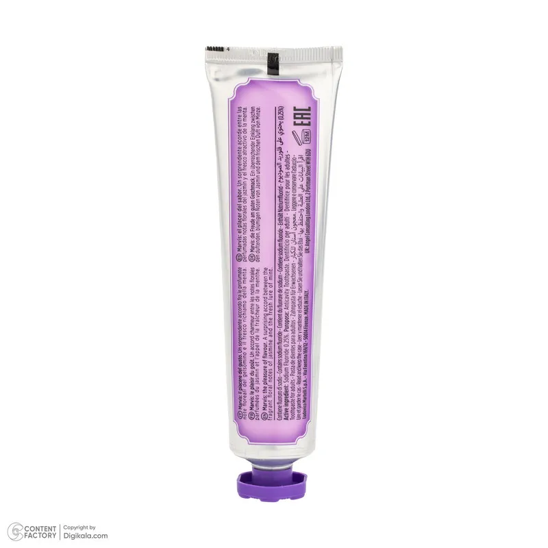 خمیر دندان کاهش دهنده پلاک دندان مارویس مدل Jasmin Mint حجم 85 میلیلیتر - تصویر 2