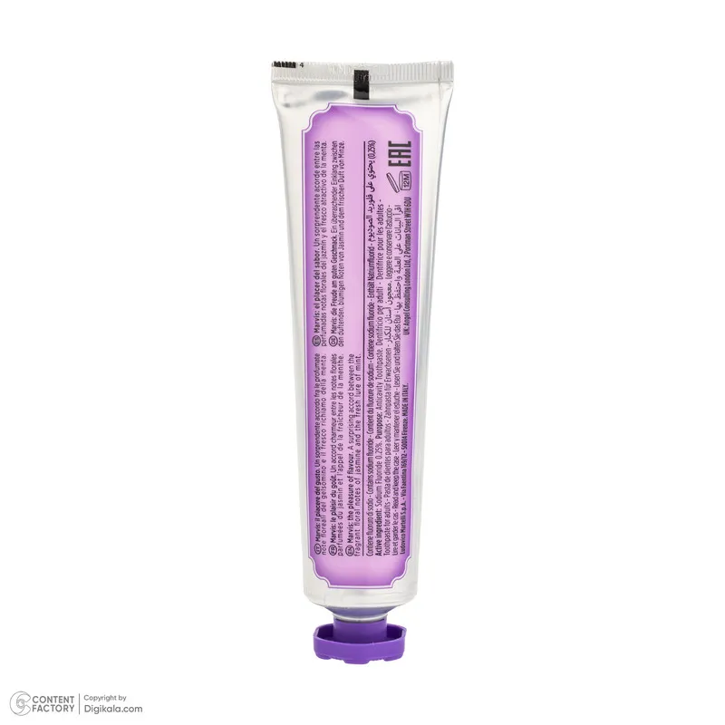 خمیر دندان کاهش دهنده پلاک دندان مارویس مدل Jasmin Mint حجم 85 میلیلیتر - تصویر 5