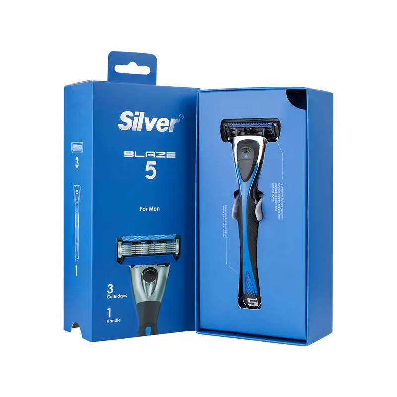 خود تراش سیلور مدل Blaze5 System به همراه سری یدک بسته 2 عددی - تصویر 2