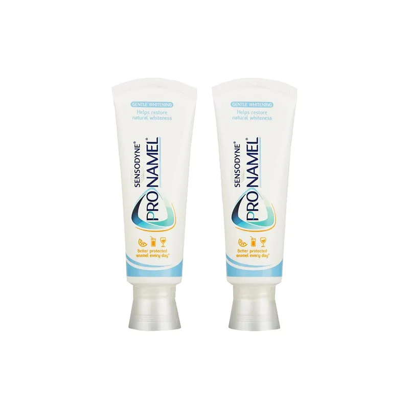 خمیر دندان سنسوداین مدل Pro-Namel Gentle Whitening حجم 70 میلی لیتر بسته 2 عددی