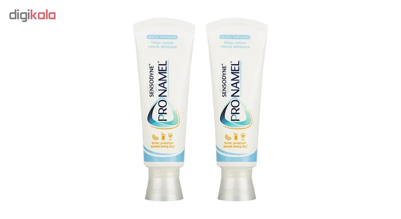 خمیر دندان سنسوداین مدل Pro-Namel Gentle Whitening حجم 70 میلی لیتر بسته 2 عددی - تصویر 2