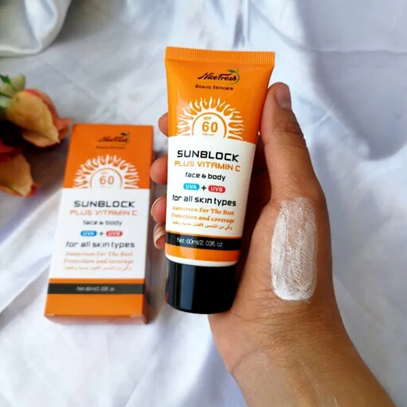 کرم ضد آفتاب بدون رنگ نایس فرش SPF 60 مدل ویتامین C مناسب انواع پوست حجم 60 میلیلیتر - تصویر 3