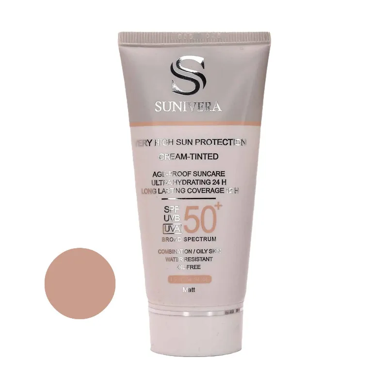 کرم ضد آفتاب رنگی سانیورا SPF 50 مدل 1/5 spectrum مناسب برای پوست چرب حجم 50 میلیلیتر - تصویر 2