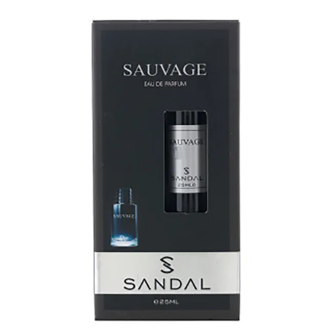 عطر جیبی مردانه صندل مدل SAUVAGE حجم 25 میلی لیتر  - تصویر 2