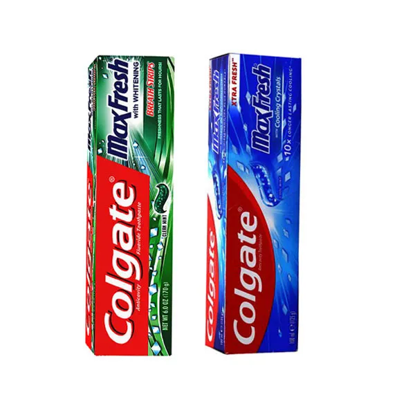 خمیر دندان کلگیت مدل MAX CRYSTALS HHAA سبز حجم 100 میلی لیتر به همراه خمیر دندان کلگیت مدل Max Cool HHAA