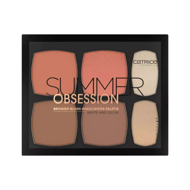 پالت رژگونه، برنزر و هایلایتر کاتریس مدل Summer Obsession - تصویر 5