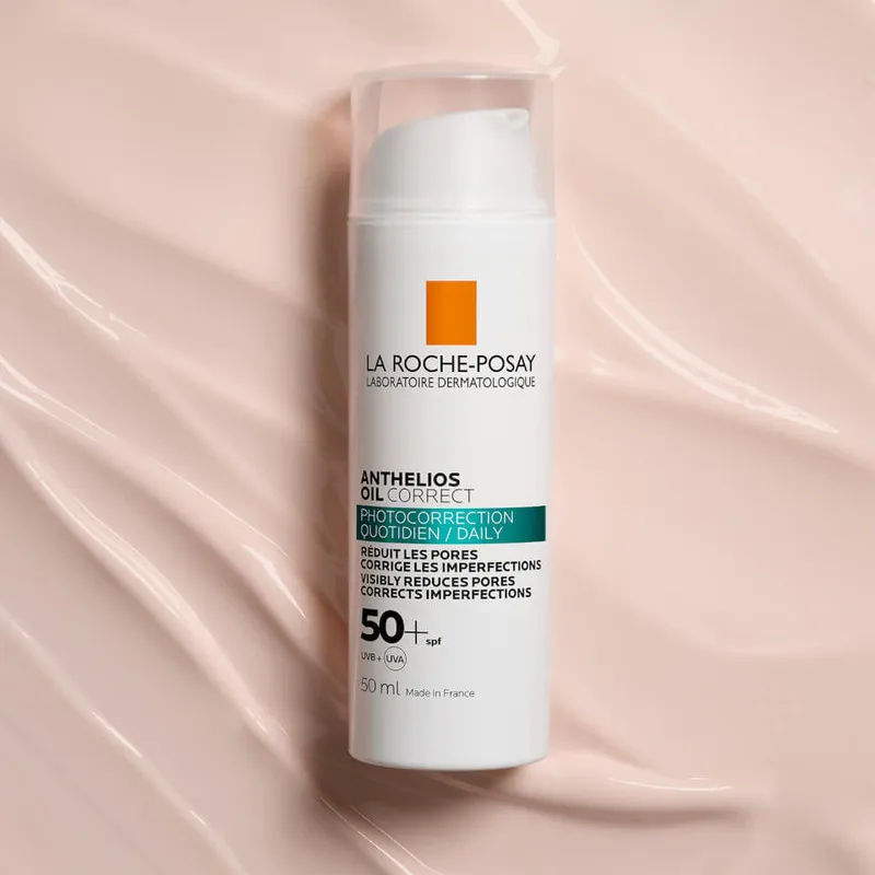 کرم ضد آفتاب بدون رنگ لاروش پوزای SPF 50 مدل ANTHELIOS OIL CORRECT ‌مناسب پوست‌های چرب و مختلط حجم 50 میلی‌لیتر - تصویر 5