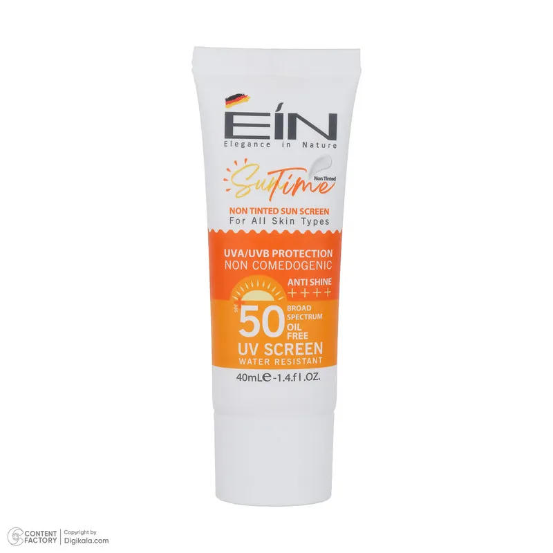 کرم ضد آفتاب بی رنگ ای آی ان SPF50 مدل anti shine مناسب انواع پوست حجم 40 میلیلیتر - تصویر 5