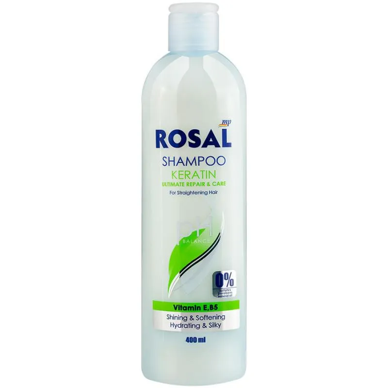 شامپو تقویت کننده و ترمیم کننده مو رزال مدل Keratin حجم 400 میلی لیتر - تصویر 2
