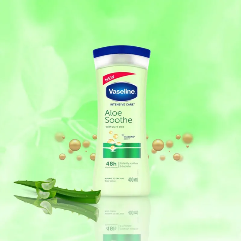 لوسیون بدن وازلین مدل Aloe Sooth حجم 400 میلی لیتر - تصویر 3