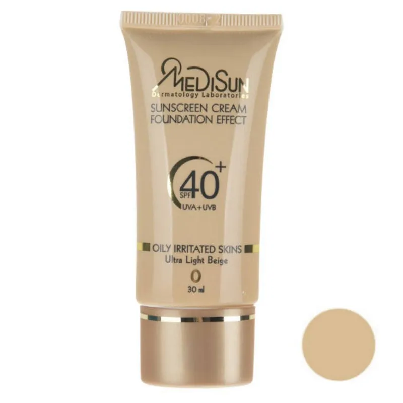 کرم پودر مدیسان سری Oily/Irritated Skin مدل Foundation Effect No 0 حجم 30 میلی لیتر - تصویر 3