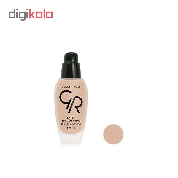 کرم پودر گلدن رز مدل satin شماره 34 حجم 34 میلی لیتر - تصویر 2