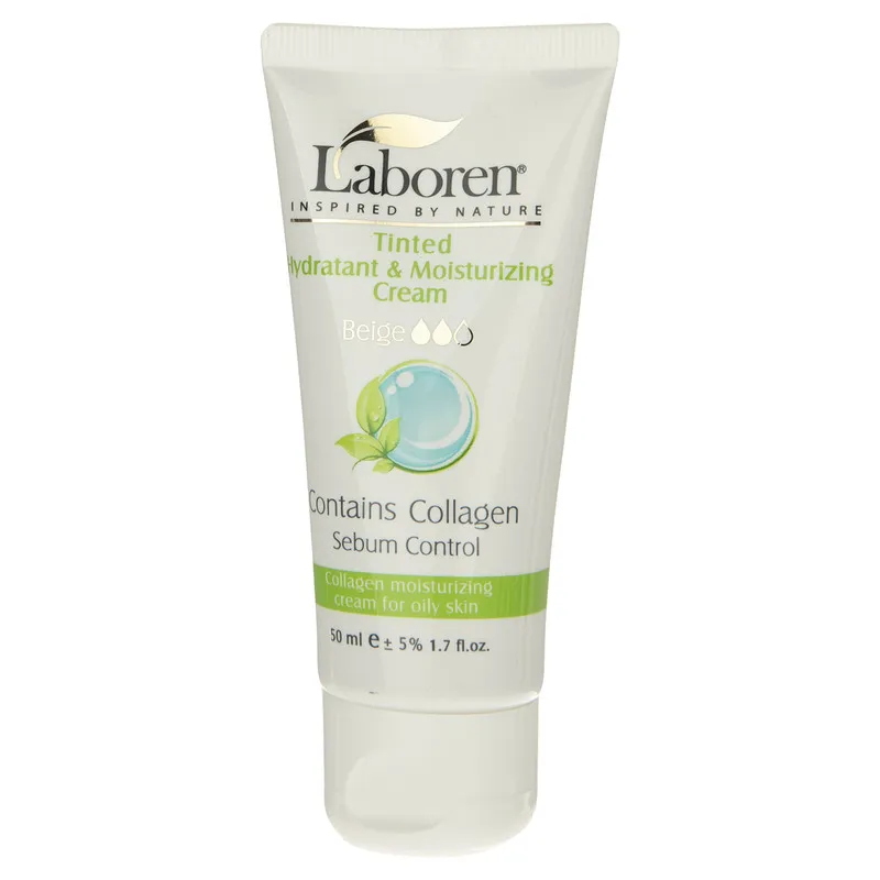 کرم مرطوب کننده رنگی لابورن مدل Oily Beige حجم 50 میلی لیتر