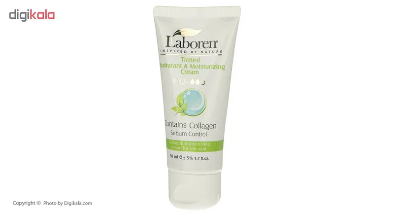 کرم مرطوب کننده رنگی لابورن مدل Oily Beige حجم 50 میلی لیتر - تصویر 3