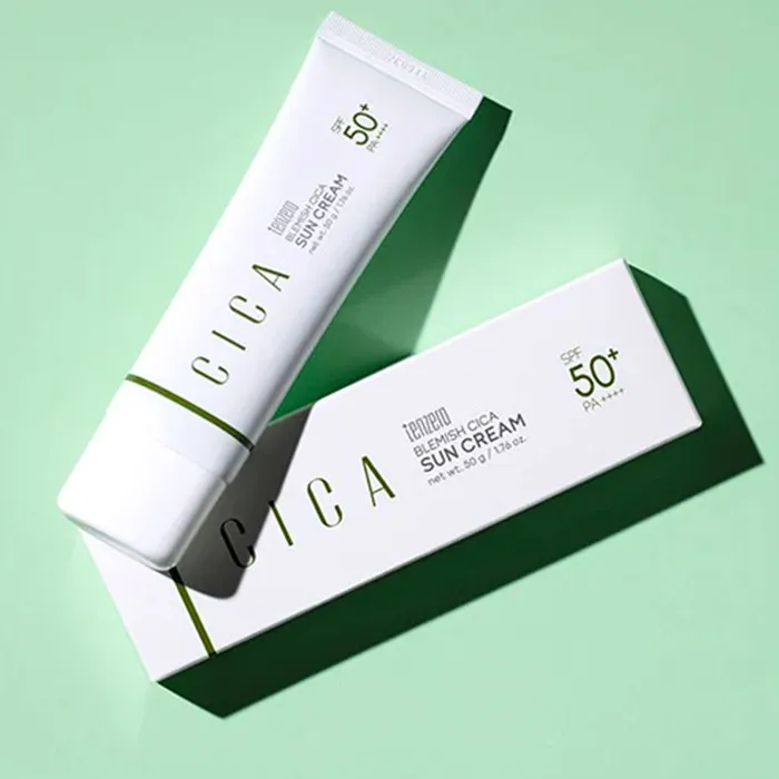کرم ضد آفتاب بدون رنگ تن زیرو SPF 50 مدل CICA مناسب برای انواع پوست حجم 50 میلیلیتر - تصویر 3