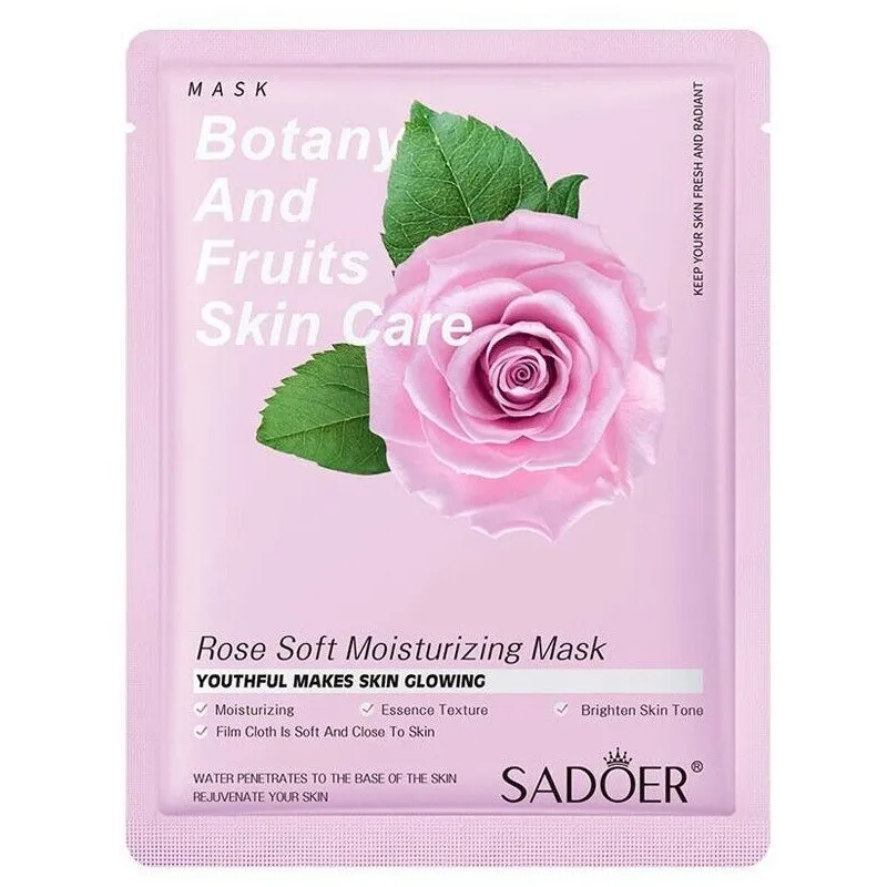 ماسک صورت سادور مدل Plant بسته 5 عددی آبرسان، مرطوبکننده، نرمکننده، مغذی، ترمیمکننده، ضد چروک و ضد جوش با عصاره هویج، کلم بروکلی، گل رز، توت فرنگی و آلوئه ورا مناسب انواع پوست - تصویر 5