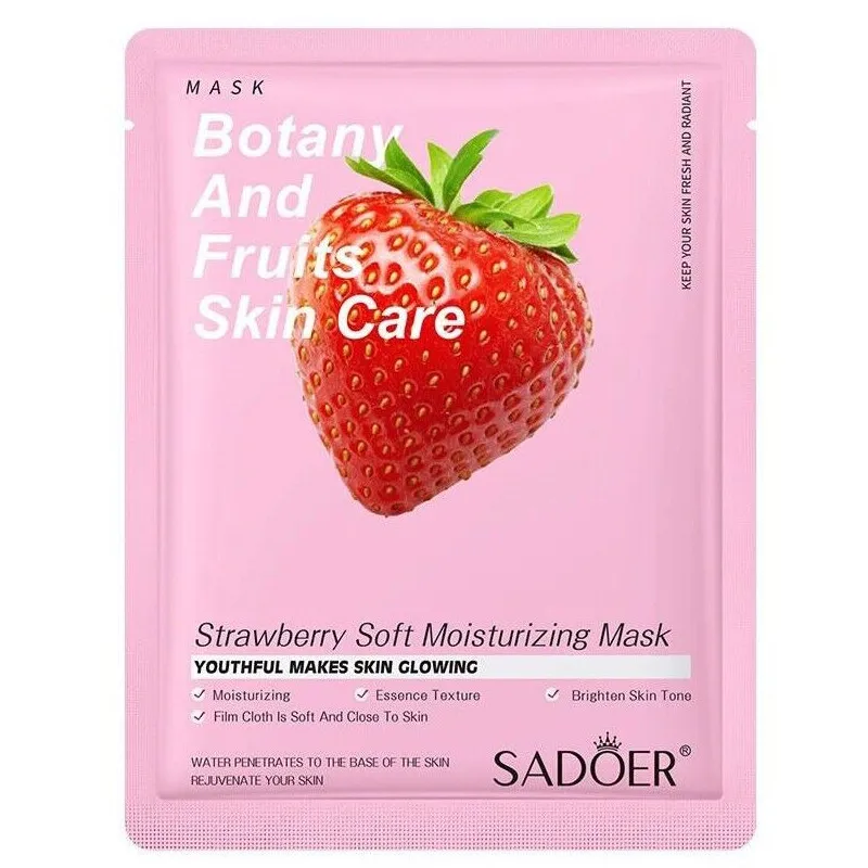 ماسک صورت سادور مدل Plant بسته 5 عددی آبرسان، مرطوبکننده، نرمکننده، مغذی، ترمیمکننده، ضد چروک و ضد جوش با عصاره هویج، کلم بروکلی، گل رز، توت فرنگی و آلوئه ورا مناسب انواع پوست - تصویر 6