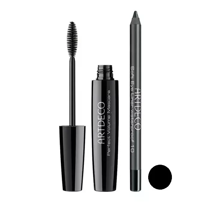 ریمل آرت دکو مدل volume-soft به همراه مداد چشم مدل 01