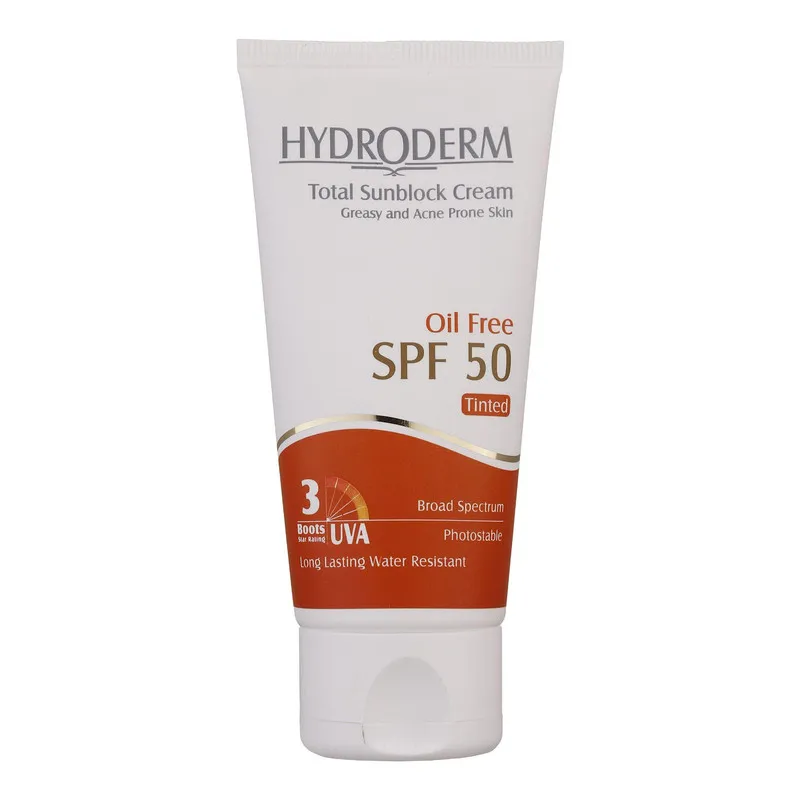 کرم ضدآفتاب هیدرودرم مدل Medium Beige SPF50، حجم 50 میلیلیتر