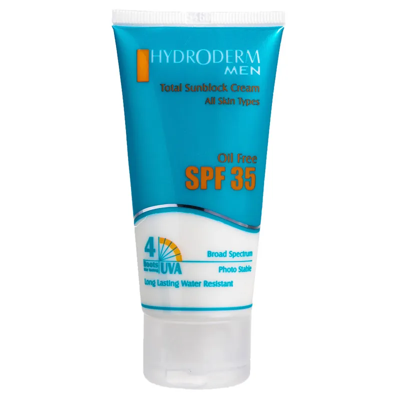 کرم ضد آفتاب فاقد چربی هیدرودرم مدل Men SPF35 وزن 50 گرم - تصویر 2
