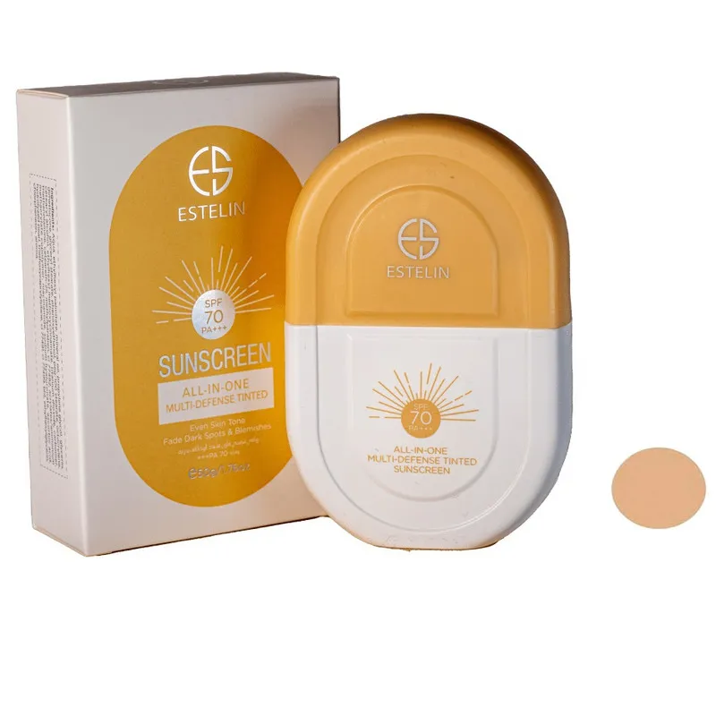 کرم ضدآفتاب رنگی استیلن SPF70 مدل All-In-One مناسب برای انواع پوست، حجم 60 میلیلیتر - تصویر 2