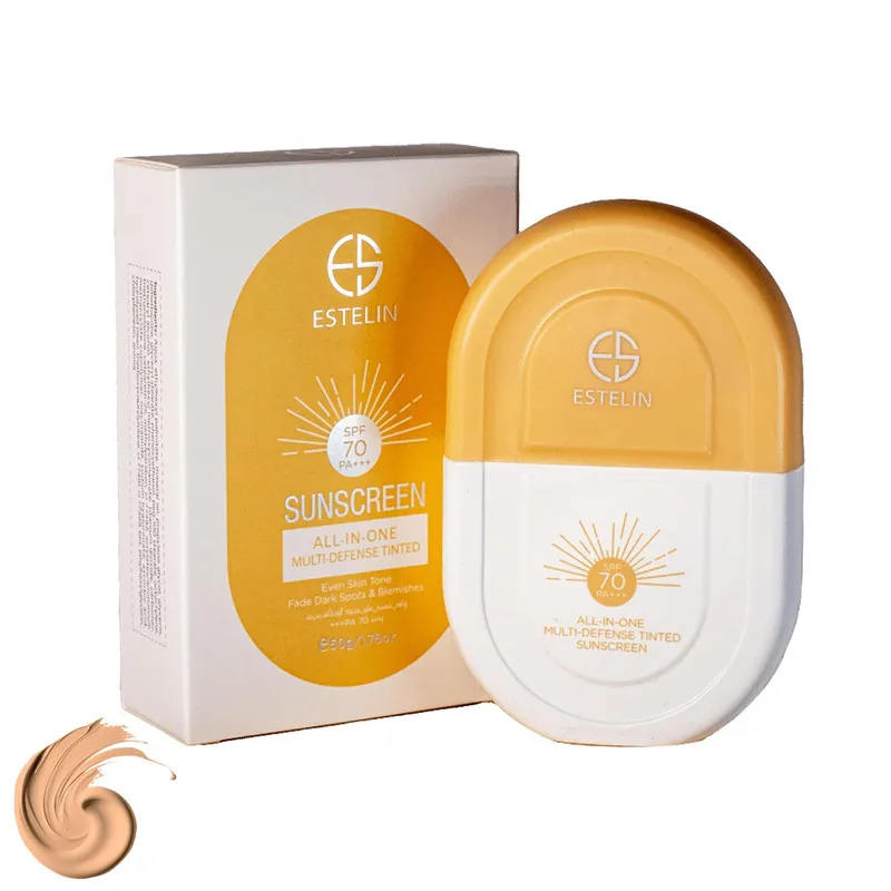 کرم ضدآفتاب رنگی استیلن SPF70 مدل All-In-One مناسب برای انواع پوست، حجم 60 میلیلیتر - تصویر 3