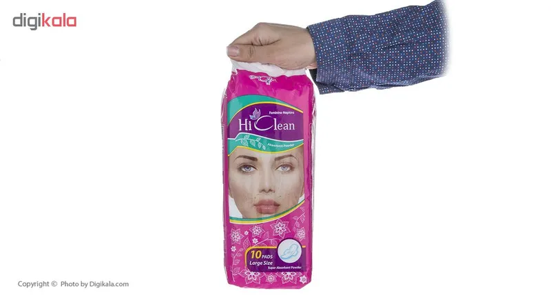 نوار بهداشتی های کلین مدل Pink بسته 10 عددی - تصویر 4