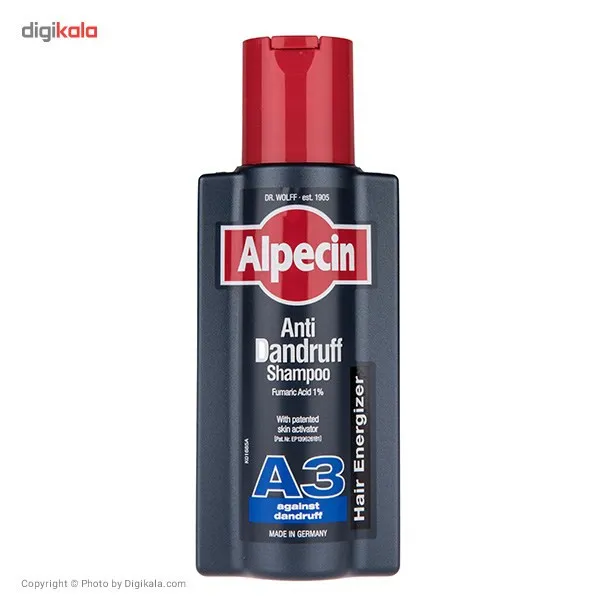 شامپو ضد شوره مو آلپسین مدل A3 Anti Dandruff حجم 250 میلی لیتر - تصویر 3