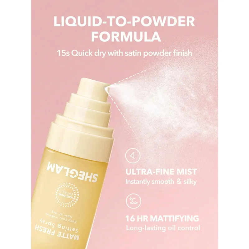 اسپری تثبیت کننده آرایش شیگلم مدل Matte Fresh حجم 55 میلی لیتر - تصویر 2