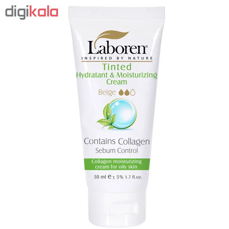 کرم مرطوب کننده رنگی لابورن مدل Oily Beige حجم 50 میلی لیتر - تصویر 2