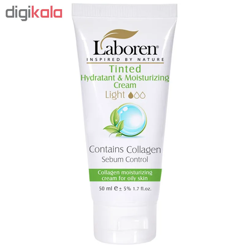 کرم مرطوب کننده رنگی لابورن مدل Oily Light حجم 50 میلی لیتر - تصویر 2